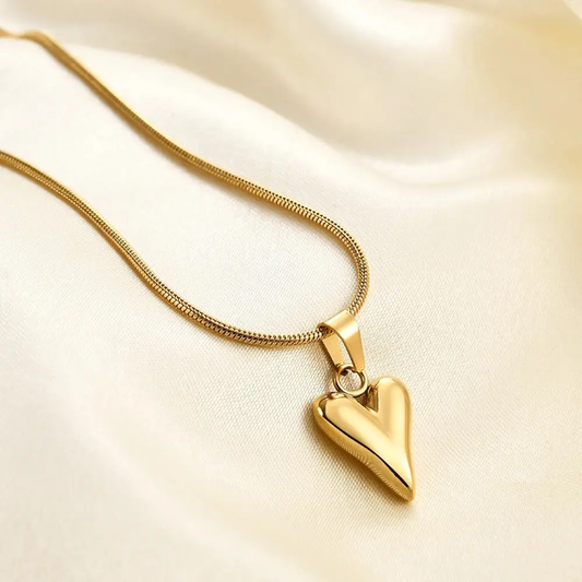Anti Tarnish Premium Gold Heart Chain